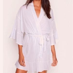 Victoria secret white robe New XS S